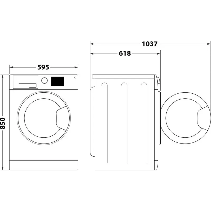 Práčka INDESIT MTWE81495WBPL 8 kg, 1400 ot/min, energetická trieda B