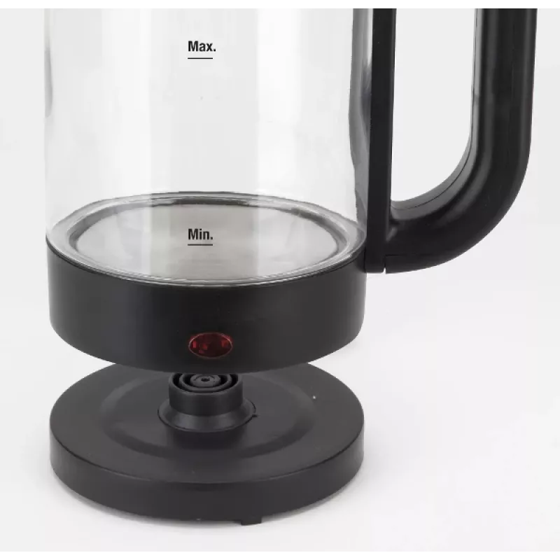 Jata HA702 rýchlovarná kanvica, 1,2 l, 1500 W, borosilikátové sklo, bezdrôtová, čierna