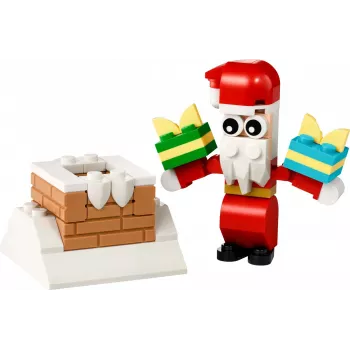 Stavebnica LEGO Santa's Chimney Polybag 30692 – mini vianočná stavebnica
