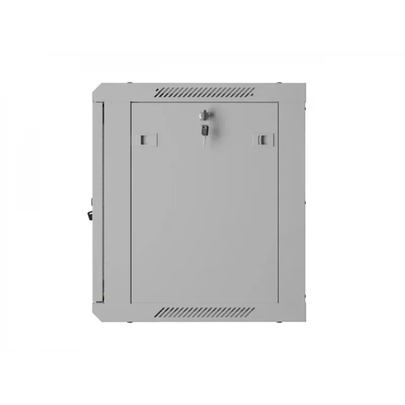 19 9U 600X 450 sivý nástenný rack skriňa perforovaná