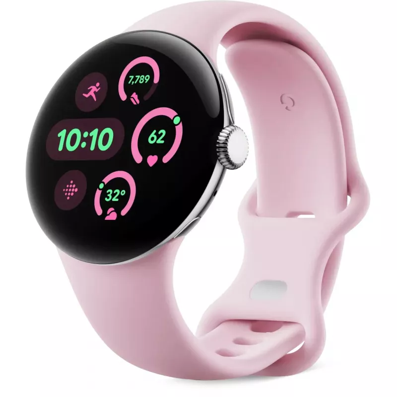 Google - remienok na hodinky pre smartwatch - veľkosť S - ružový kremeň - pre Pixel Watch 3 (GA06101-WW)