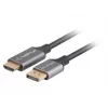 Lanberg CA-DPHD-20CU-0018-BK video káblový adaptér 1,8 m DisplayPort HDMI typ A (štandard) čierny, strieborný