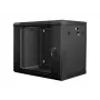 Nástenný rack LANBERG 9U (600×450×507 mm) IP20, max. zaťaženie 60 kg, čierny