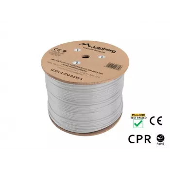 Sieťový kábel Lanberg LCS7L-11CU-0305-S RJ45 Cat7 305 m biely