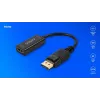Adaptér Savio DisplayPort (M) v1.2 - HDMI A (F) v1.4, 4K, AK-62