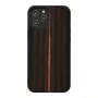 Puzdro na telefón Man and Wood pre iPhone 12 / 12 Pro — ebenové drevo čierna