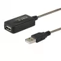 Aktívny USB predlžovací kábel SAVIO CL-130 10 m USB 2.0 A konektor samec–konektor samica, 5 V, čierny