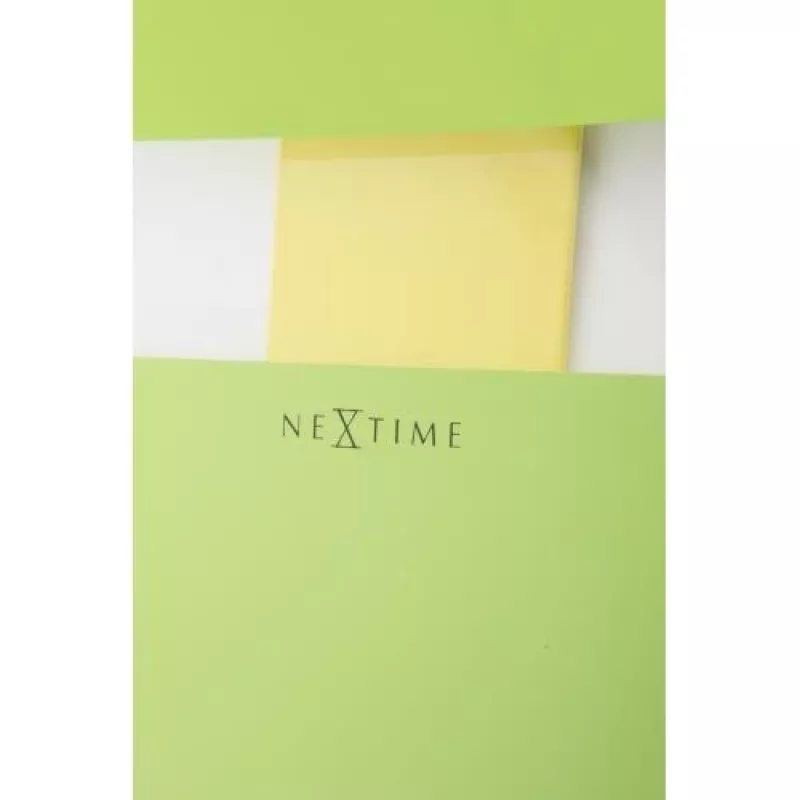 NeXtime nástenné hodiny 2855gn Bold Stripes, 19 x 38 cm, nástenné, zelená