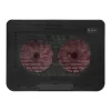Chladiaca podložka pod notebook SAVIO COS-02, 2 ventilátory 14 cm, napájaná cez USB, do 17,3 palca, čierna