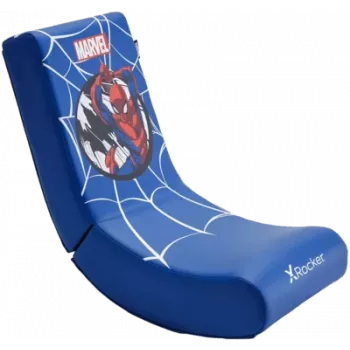 X Rocker Marvel Spider-Man herná podlahová stolička modrá