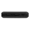 Prenosná powerbanka BLOW PB10A 10000mAh polymérová batéria, 2x USB-A výstupy, 22,5W celkový výkon, Micro-USB vstup, čierna