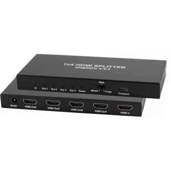 HDMI splitter ShiverPeaks 05-10002, 1x IN → 4x OUT, 4K2K 60 Hz
