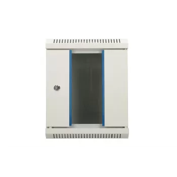 Nástenná skriňa Extralink Rackmount puzdro 6U 10 palcov sivá zámok na kľúč správa káblov