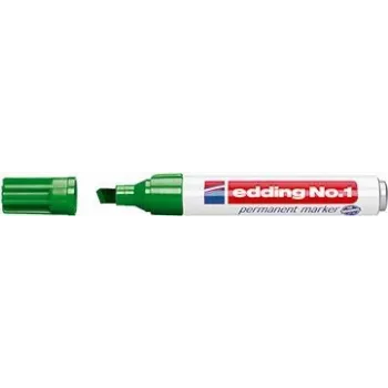 Permanentný marker Edding No.1 klinový hrot zelený