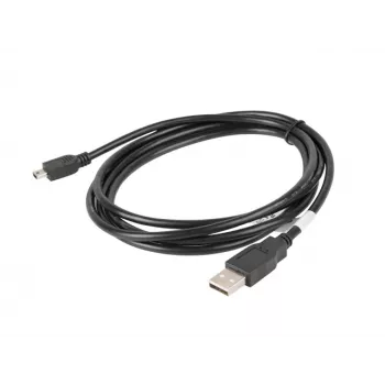 USB 2.0 kábel Mini AM-BM5P 1,8 m čierny