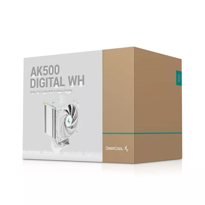 DeepCool AK500 Digital WH procesorový vzduchový chladič 12 cm biely 1 kus