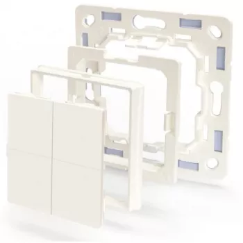 Shelly BLU Wall Switch 4 vypínač svetla plast slonovina typ ovládania: tlačidlá