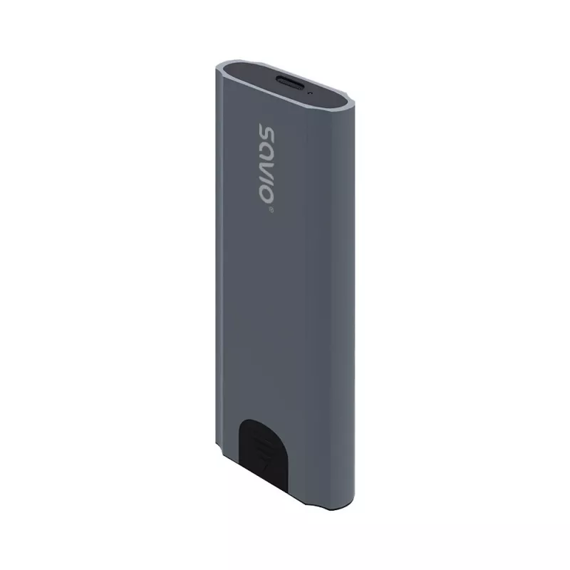 Puzdro na M.2 SSD SAVIO AK-67 sivé, USB 10 Gbit/s, podpora pre jednotlivé M.2 disky