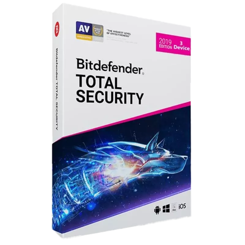 Bitdefender Total Security | 3 PC | 1 rok | len EÚ