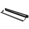 Patch panel Extralink 24-port U/UTP (UTP) modulárny, 1U, čierny, šírka 482,6 mm