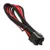 SilverStone PCIe-8-pin na PCIe-6+2-pin kábel, 250 mm – čierny/červený