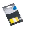 Papierové indexové značky Global Notes, 25x43mm, žltá, plast (1x50) 0718-203