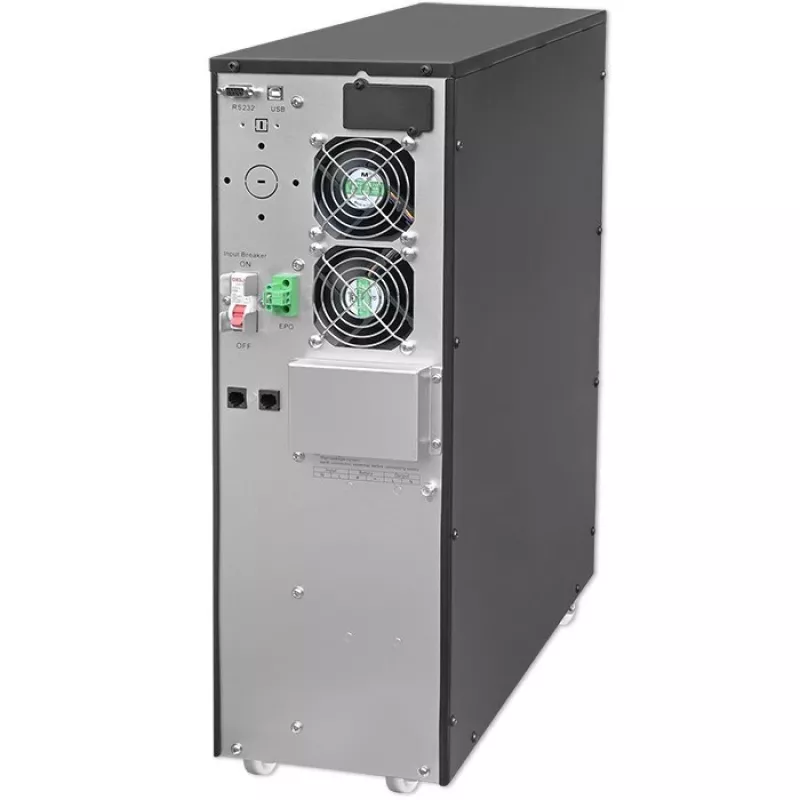 Qoltec 52284 UPS neprerušiteľný zdroj napájania | 10kVA | 10000W | účinník 1,0 | LCD | EPO | USB | online