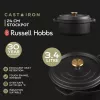 Liatinový hrniec na dusenie Russell Hobbs 24 cm, čierny