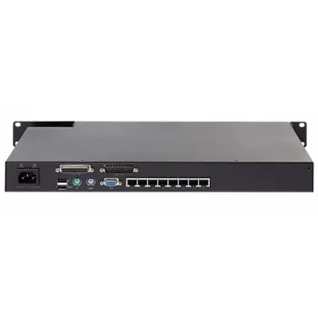 KVM switch APC KVM0108A, 8-portový PS/2 VGA, 1U rack, 1600x1200, čierna