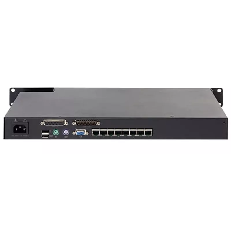 KVM switch APC KVM0108A, 8-portový PS/2 VGA, 1U rack, 1600x1200, čierna