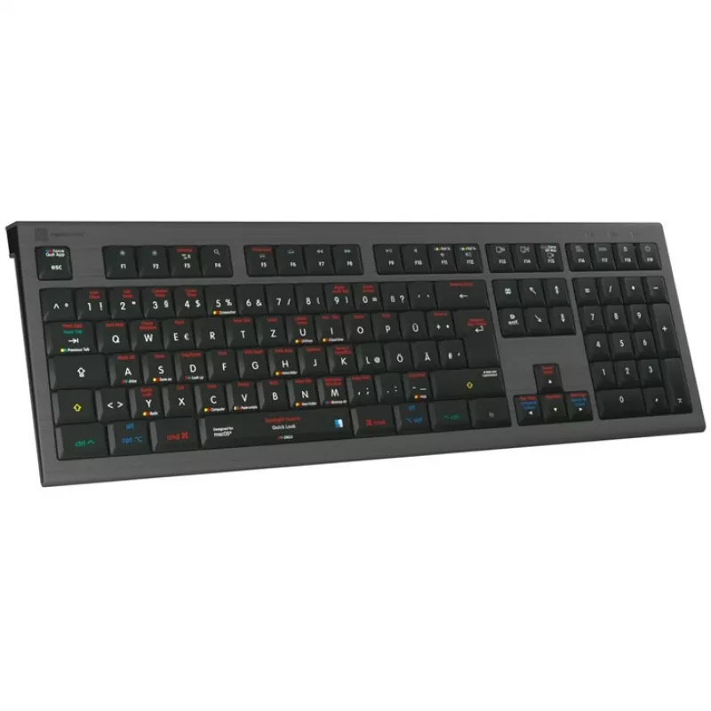 Logickeyboard LKB-OSX-A2M-DE klávesnica USB QWERTZ nemecká čierna (LKB-OSX-A2M-DE)