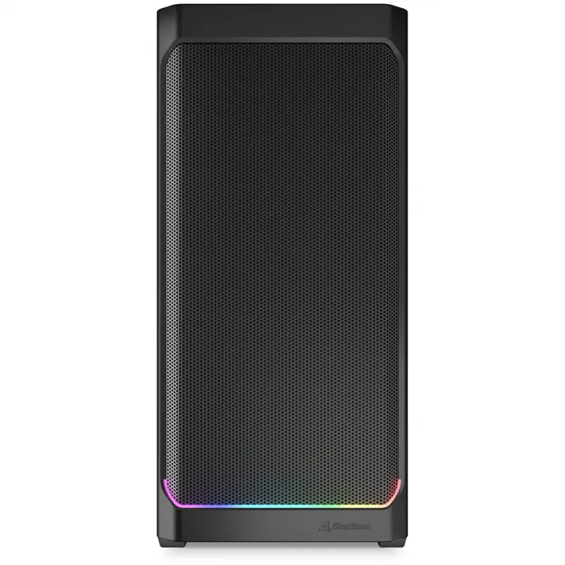 PC skriňa Sharkoon AK4W RGB pásiková Midi Tower čierna