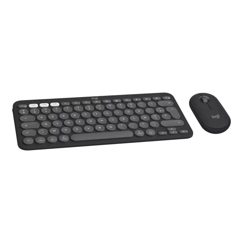 Logitech Pebble 2 Combo for Mac bezdrôtová klávesnica a myš QWERTZ nemecká grafitová