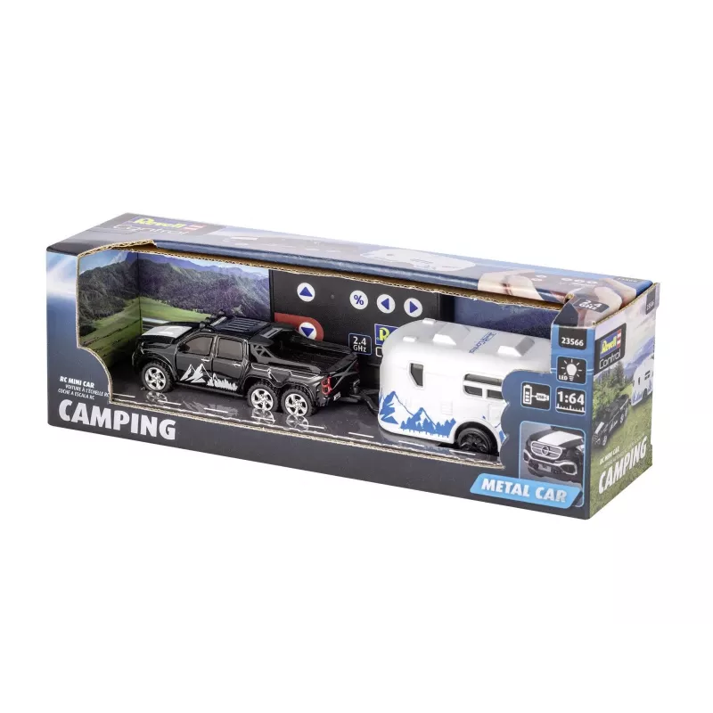 RC auto s karavanom REVELL 23566 — diaľkovo ovládaný mini model, na batérie, hračkárske vozidlo