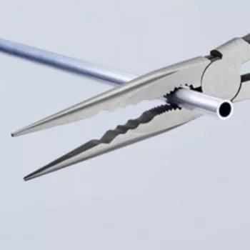KNIPEX Dlhé kliešte s ihlovým hrotom s priečnymi profilmi