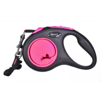 Flexi New Neon S 5 m psie automatické vodítko