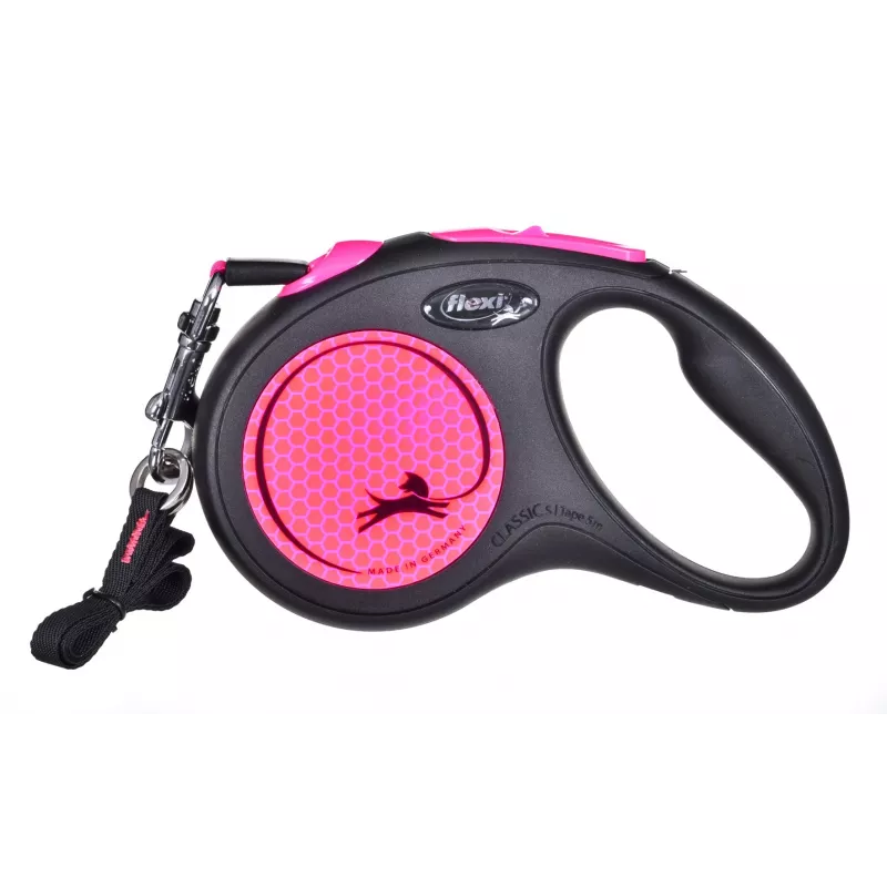 Flexi New Neon S 5 m psie automatické vodítko