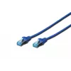 Digitus sieťový kábel CAT 5e SF/UTP patch kábel RJ45 Cat5e 0,5 m modrý