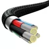 Baseus Rapid 3-in-1 USB kábel 1,5 m USB A USB C/Micro USB A/Lightning čierny