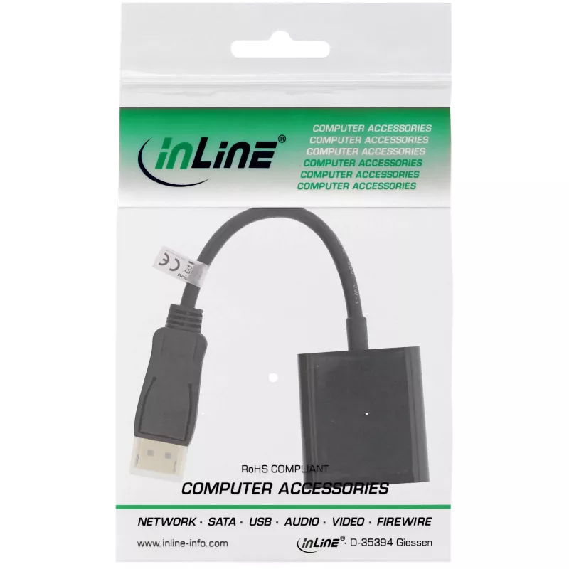 Microconnect DPDVID video káblový adaptér 0,15 m DisplayPort DVI-D čierny