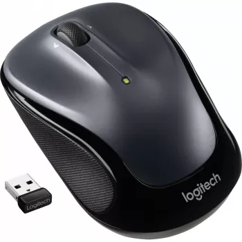 LOGITECH M325s myš obojručná optická 5 tlačidiel bezdrôtová 2,4 GHz USB Nano prijímač tmavosivá