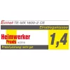 Einhell TE-MX 1600-2 CE - malta - farba - prášok - čierna - červená - M14 - ergonomický - 750 RPM - 1600 W