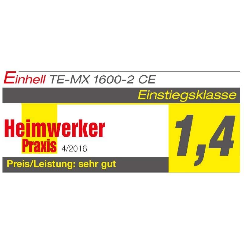 Einhell TE-MX 1600-2 CE - malta - farba - prášok - čierna - červená - M14 - ergonomický - 750 RPM - 1600 W