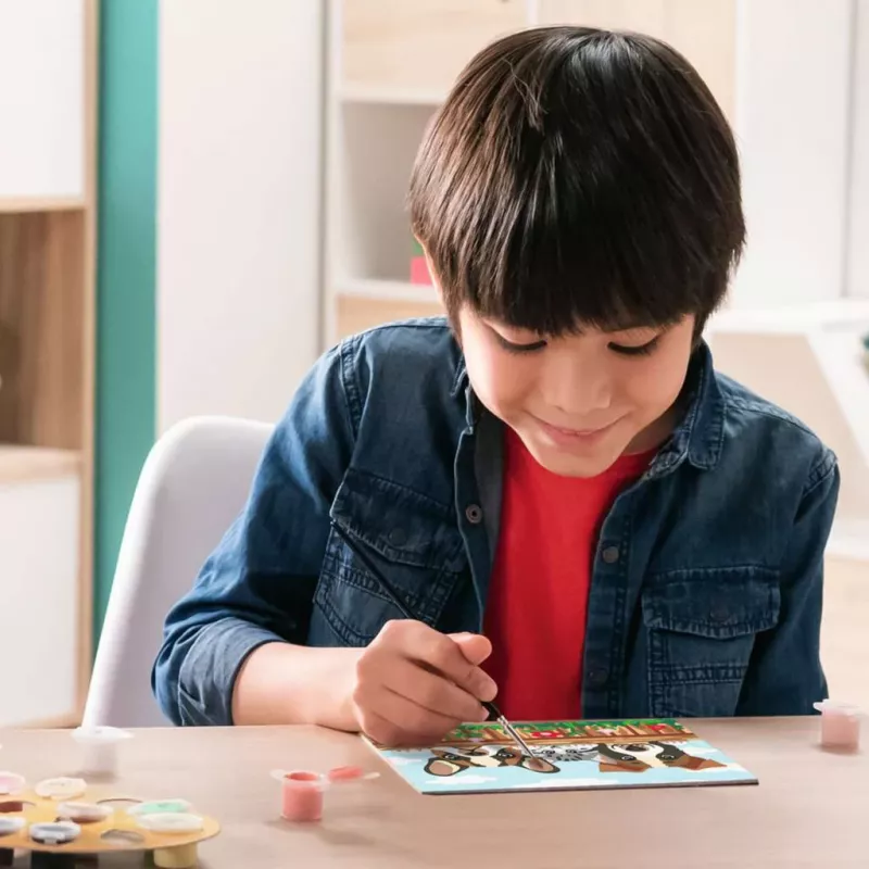 Maliarska sada Ravensburger CreArt – psy a mačky (sada maľovania podľa čísel)