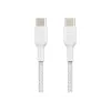 Belkin BOOST CHARGE - USB kábel - 24-pin USB-C (M) na 24-pin USB-C (M) - USB 2.0 - 2 m - biely