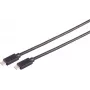 USB kábel S/CONN 13-62155 USB 3.2 Gen 2x2 USB C čierny 20 Gbit/s