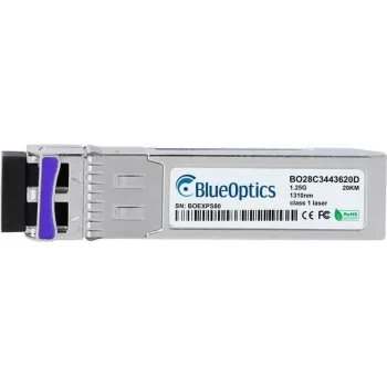 SFP optický transceiver BlueOptics 100-01792-BO, 1250 Mbit/s, strieborný, MTBF 1 000 000 h