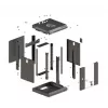 Lanberg WF11-3309-10B racková skriňa 9U nástenný rack čierna
