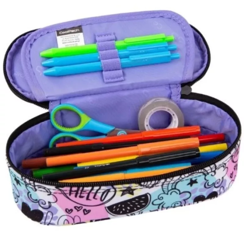 Puzdro na perá CoolPack Campus MOOD F062934 — robustný dizajn, priestranné priehradky