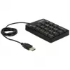 Numerický blok klávesov DeLOCK 12481 Universal USB čierny